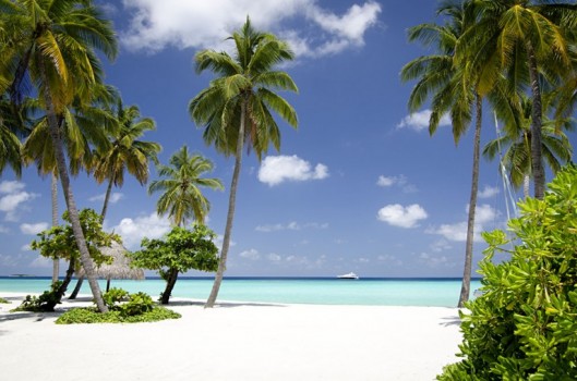 White sand beaches at One&Only Reethi Rah Maldives