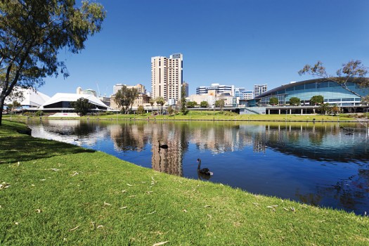 Riverbank precinct of Adelaide