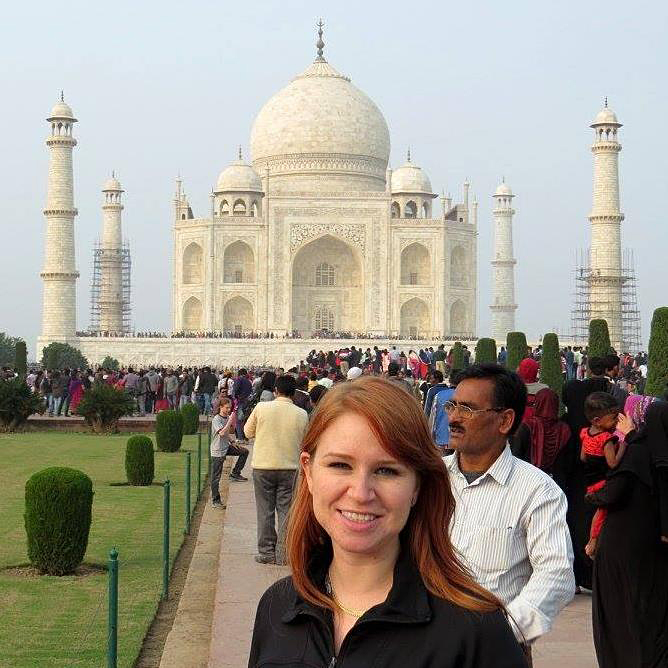 Nyssa Hartin - Nyssa at Taj Mahal in Agra, India