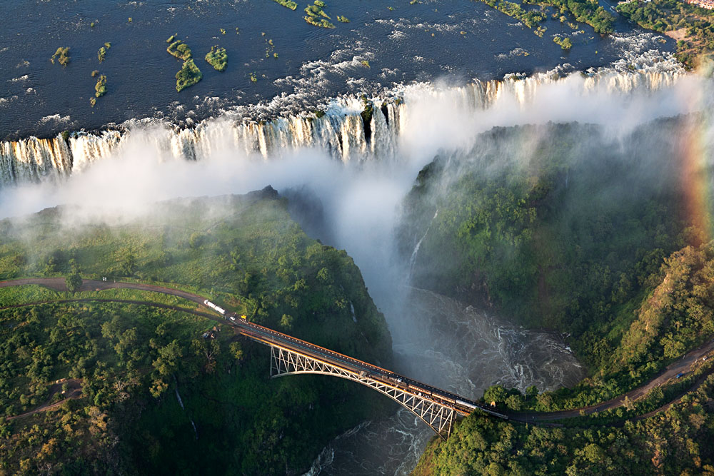 Victoria Falls Helicopter Shot, Zimbabwe