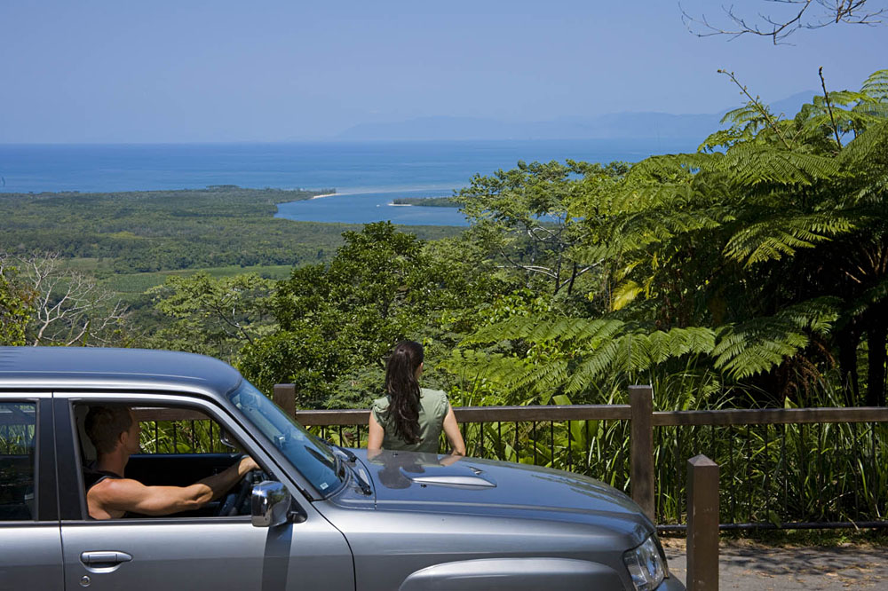 Stopping on a Self Drive at Alexander Lookout in Cape Tribulation, Queensland, Australia