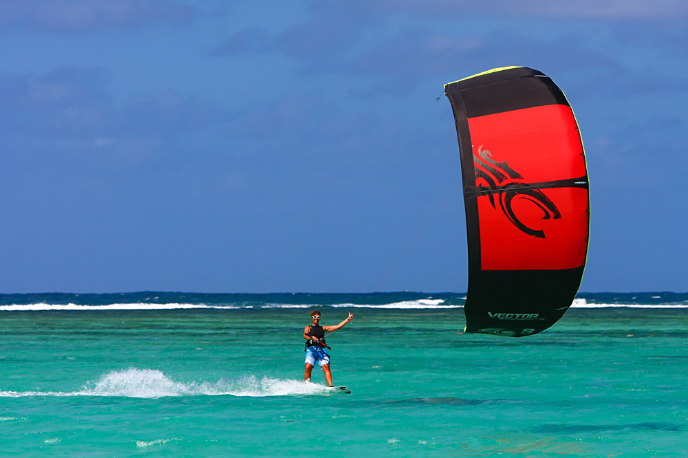 One&Only Le Saint Geran - Man Windsurfing, Mauritius