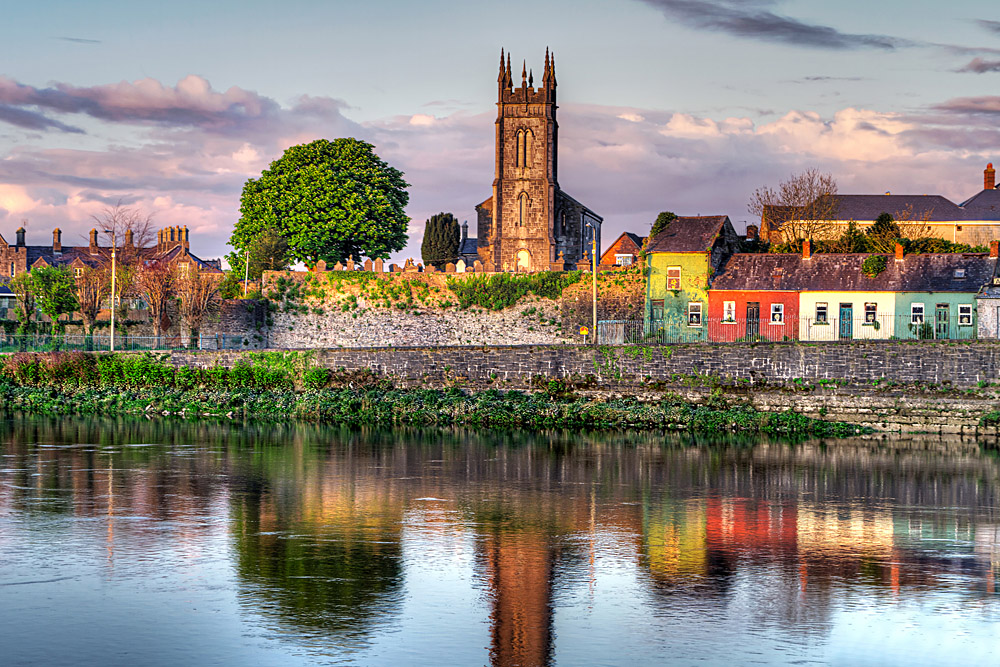 Shannon River Scenery in Limerick City, Ireland