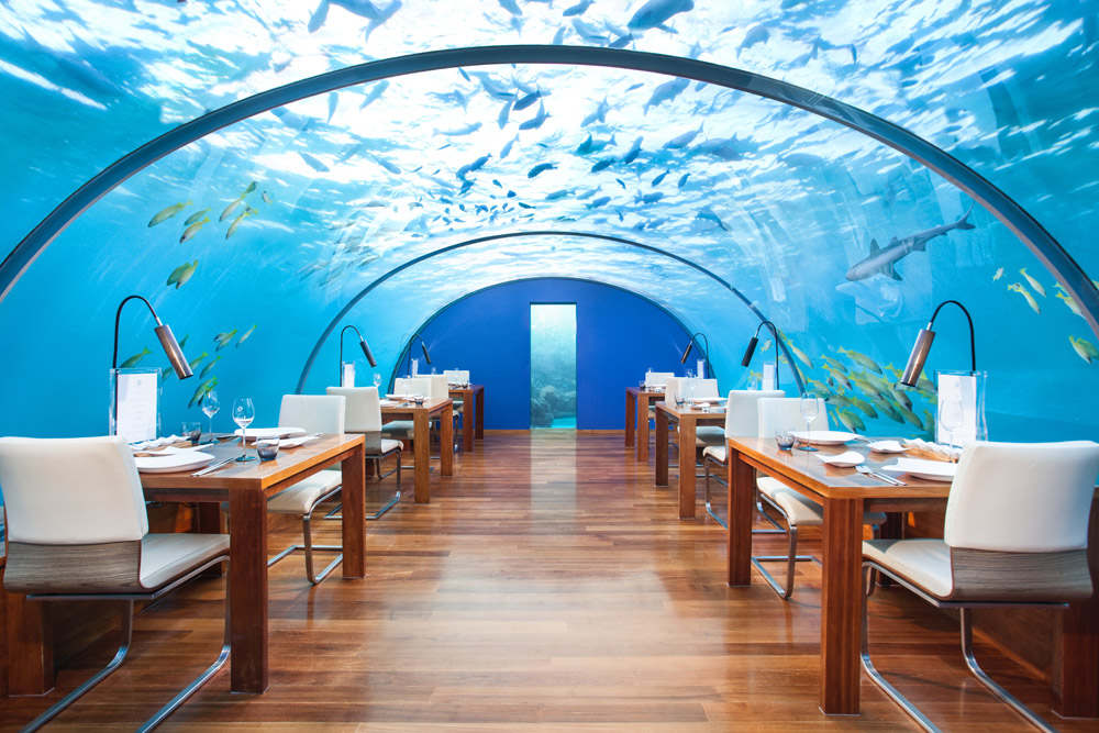 Unique underwater dining experience at Conrad Maldives Rangali Island