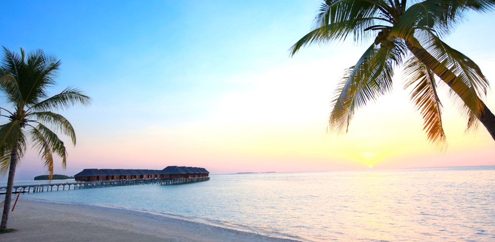 Water Villa and a beautiful sunset at LUX South Ari Atoll