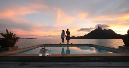 Romantic Bora Bora Sunset