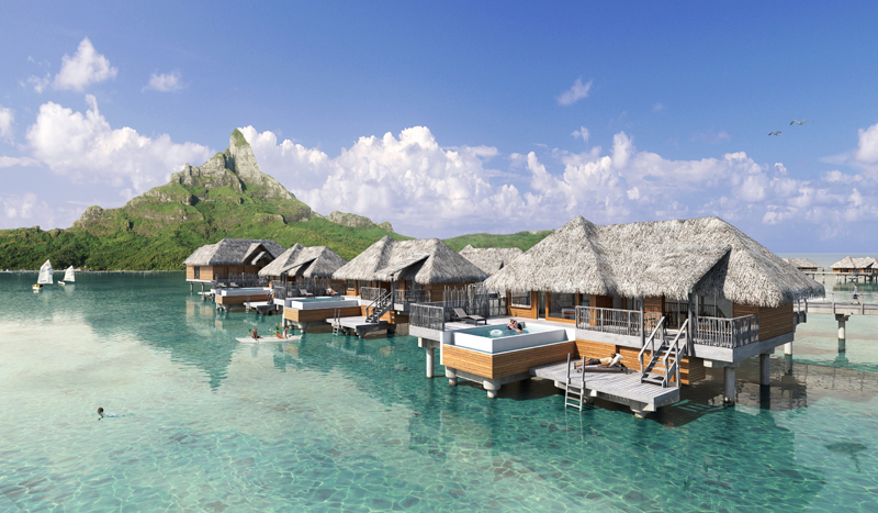 Bora Bora Resort Overwater Pool Villas
