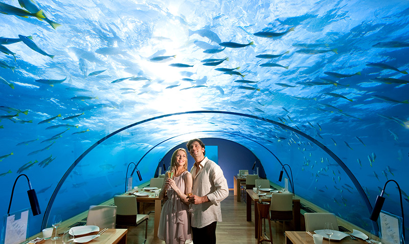 Underwater Restaurant at Conrad Maldives